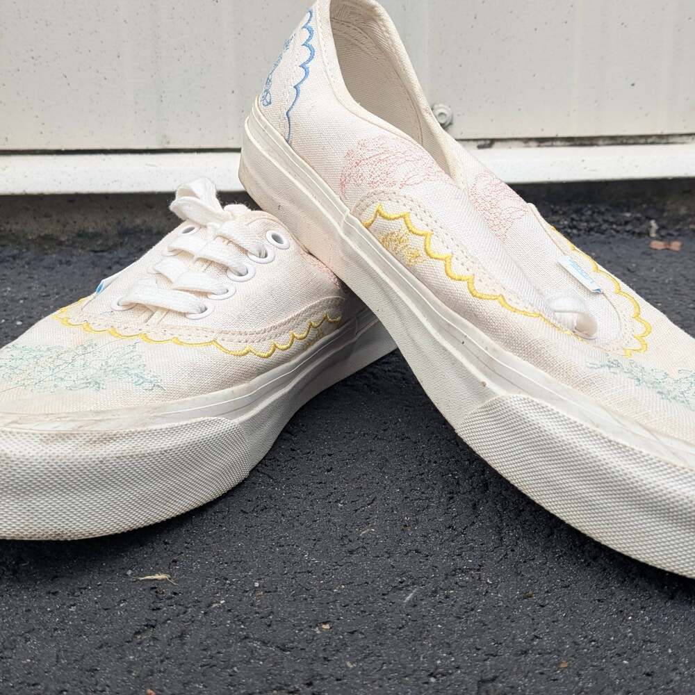 Vans Authentic 44 DX Linen Blossom Cloud Dancer Sneakers